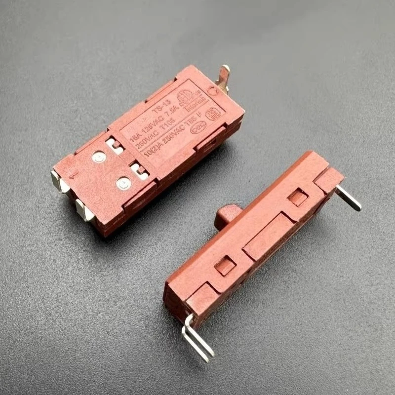 20pcs for toply ts-13 vertical 3-pin 2-speed toggle switch hair dryer power sliding switch curling iron switch 10a