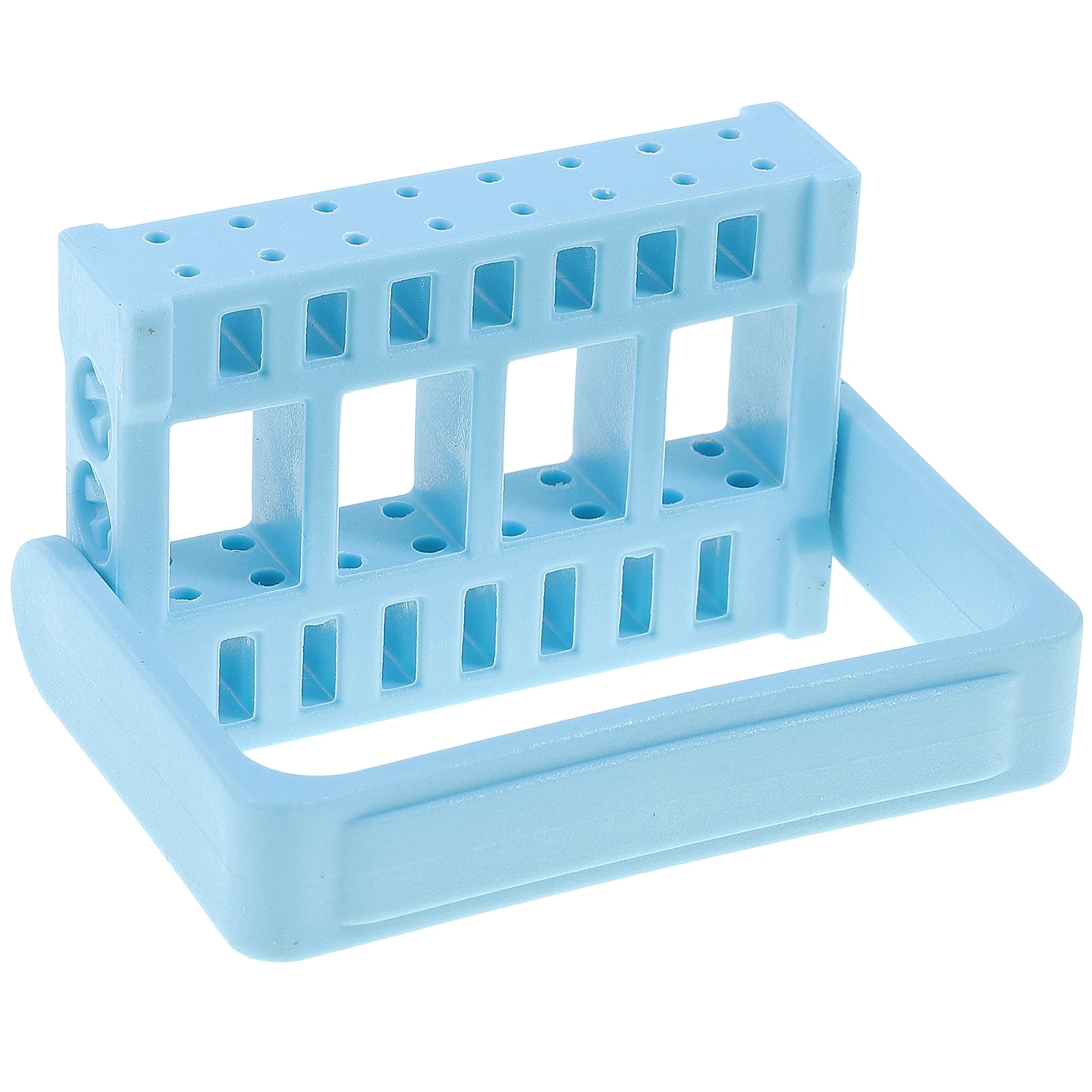 

16 Holes Nail Grinding Tool Box Durable Storage ganizer Lightweight Large Space Manicure Bits Holder Perfect Home Professional