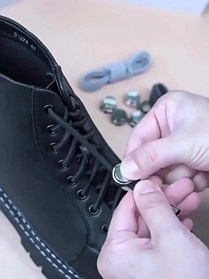 6-Pack No-Tie Shoelace Locks: Spring-Loaded & Easy Install for Athletic and Casual Shoes