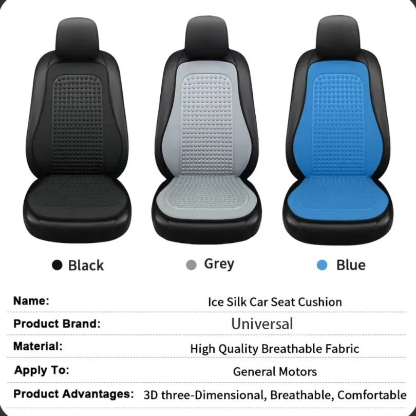 

Summer Cooling Seat Cushion Breathable Car Seat Covers Bump Massage Automobiles Seat Cover Universal Seat Protector Pad