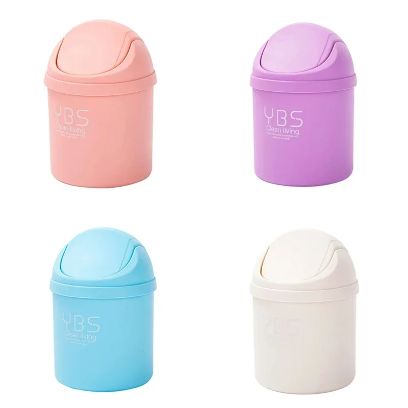 Mini Waste Bin Desktop Trash Can Office Garbage Can Home Garbage Basket Table Plastic Organizer Household Cleaning Accessories