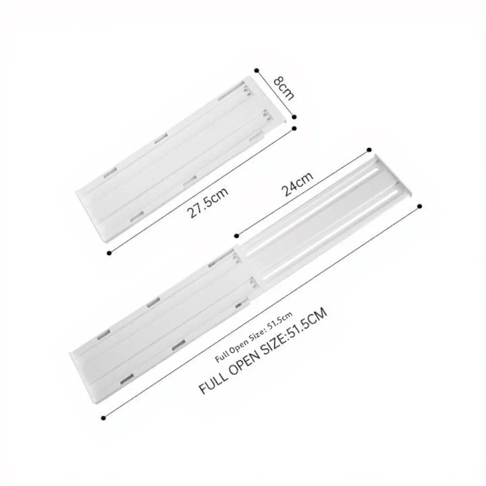 Adjustable Plastic Drawer Divider Board for Bedroom Dresser Closet Use Spring Tension System Holds Firm No Tools Needed