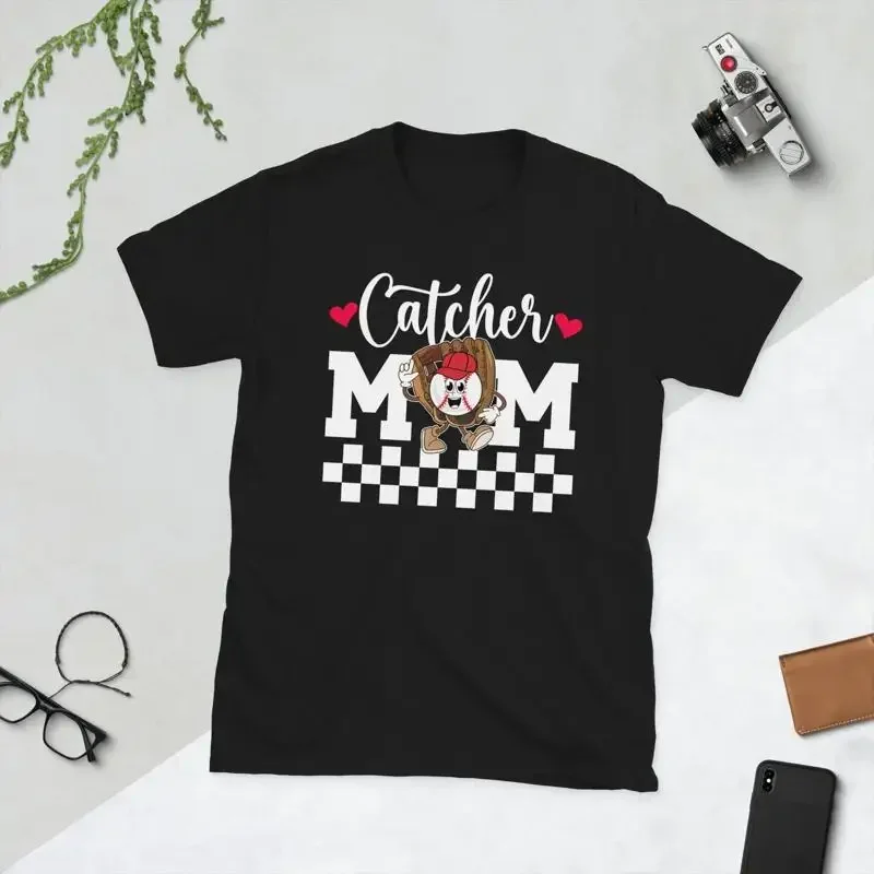 Baseball Catcher Mom Of A Mama T Shirt