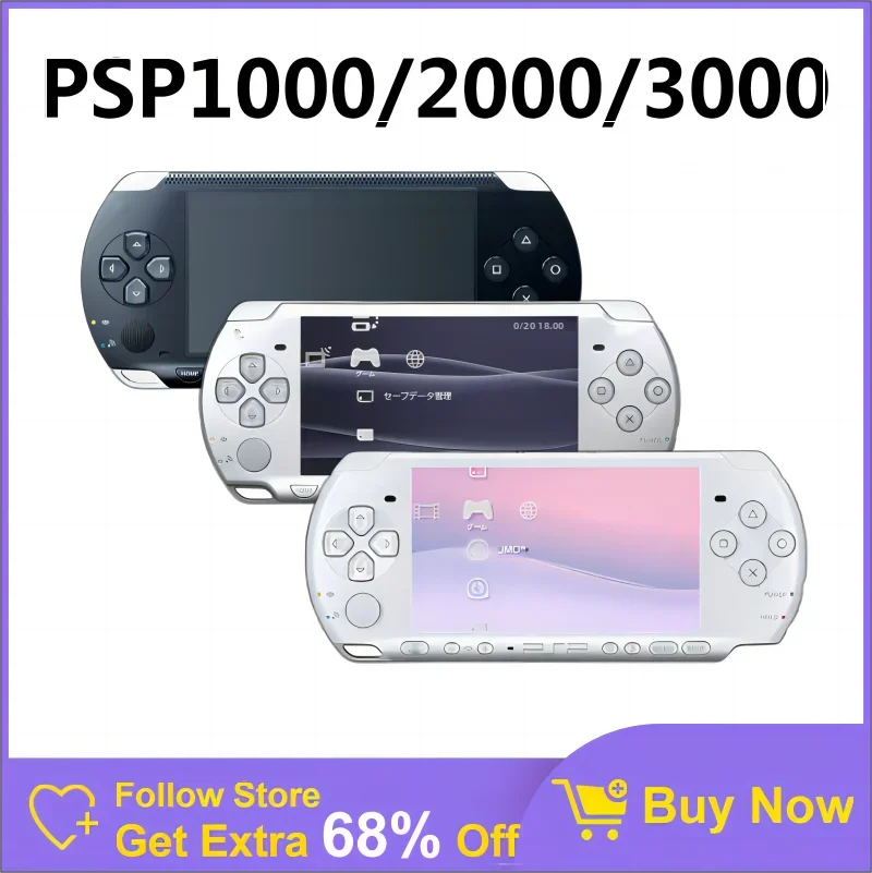Оригинальная консоль PSP1000/PSP2000/PSP3000 с картой памяти 32 ГБ/64 ГБ/128 ГБ — в комплект входят бесплатные игры, портативная игровая консоль Оригинальная консоль PSP1000/PSP2000/PSP3000 с картой памяти 32 ГБ/64 ГБ/128 ГБ — в комплект входят бесплатные игры, портативная игровая консоль