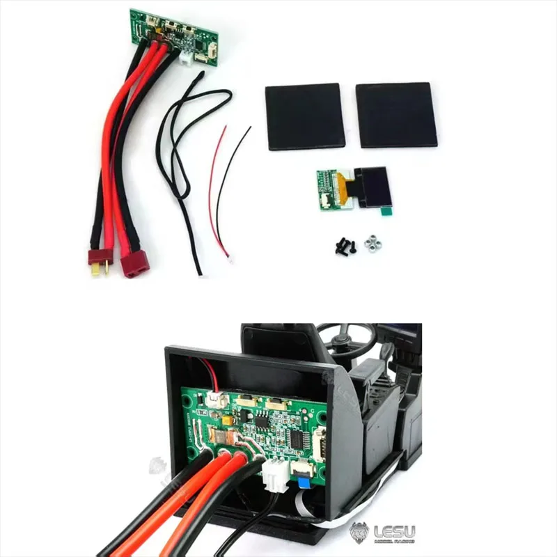 

1/14 Construction Machinery Model Driver Seat Modification Multi functional LCD Display Screen Excavator Upgrade Accessories LES