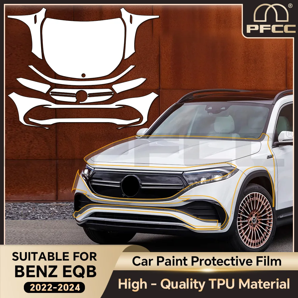

For Mercedes EQB 2022-2024 TPU Paint Protection Film Pre-cut Clear PPF Car Body Anti-Scratch Resistant Invisible Self-adhesive