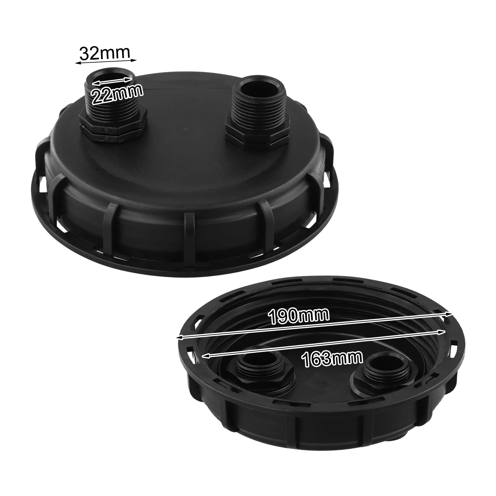 1in ذكر الموضوع IBC خزان محول للتطبيقات الصناعية DN150 غطاء بلاستيكي لخزانات IBC سهلة التركيب