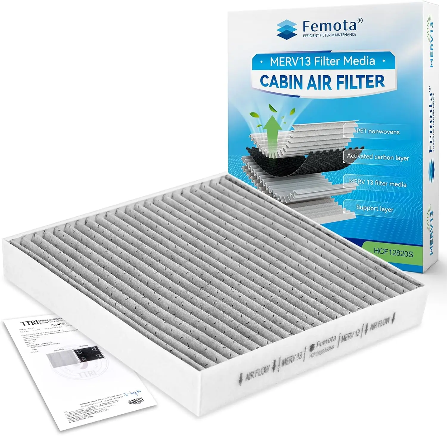 

Сертифицированный салонный воздушный фильтр MERV 13 с активированным углем, CF12820 для Hyundai Elantra, Ioniq 5/6, Santa Cruz, Santa Fe, Sonata,