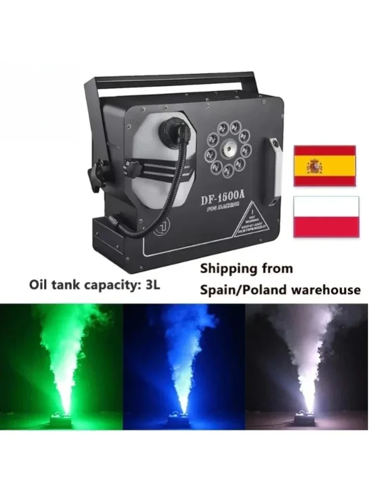 1500W Vertikale Nebelmaschine RGB 3-in-1 LED DMX512 Professioneller Bühnen-Nebelprojektor für DJ Disco Club Bar Beleuchtung