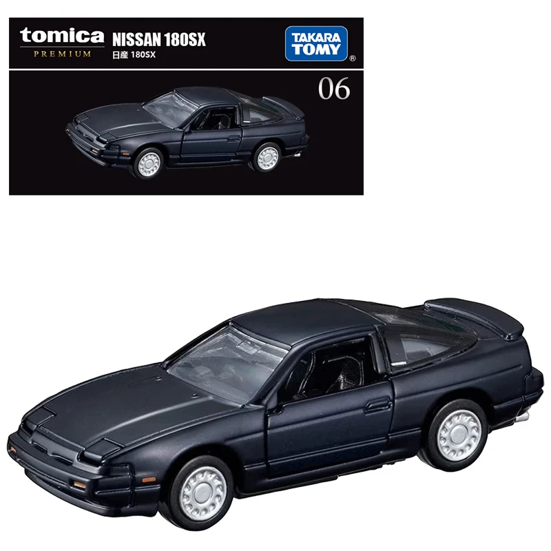 Takara Tomy Tomica Premium 06 Nissan 180SX Car Alloy Motor Vehicle Diecast Metal Model Kids Xmas Gift Toys for Boys