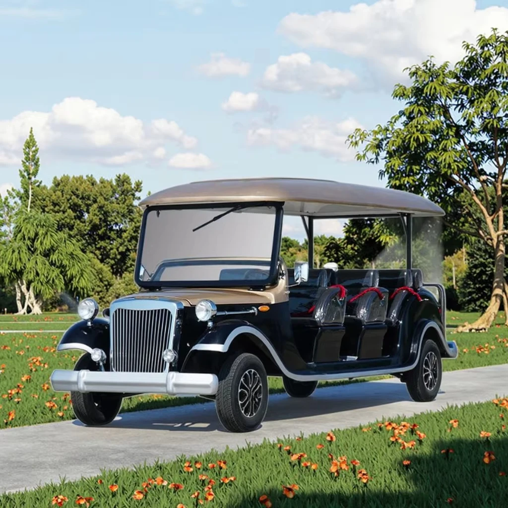 Classic Vintage Antique Electric Sightseeing Bus and Car Chinese Old-Style Discounted Price