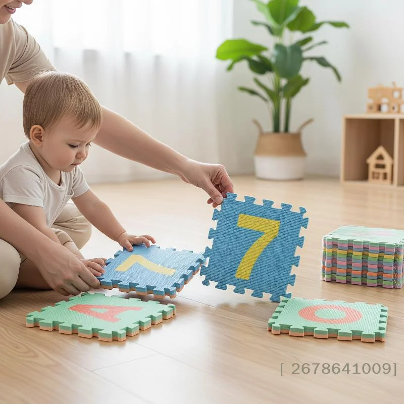 ⚑ แผ่นรองคลานสำหรับเด็กทำจากโฟ - Number Puzzle Foam บทวิจารณ์และราคา
