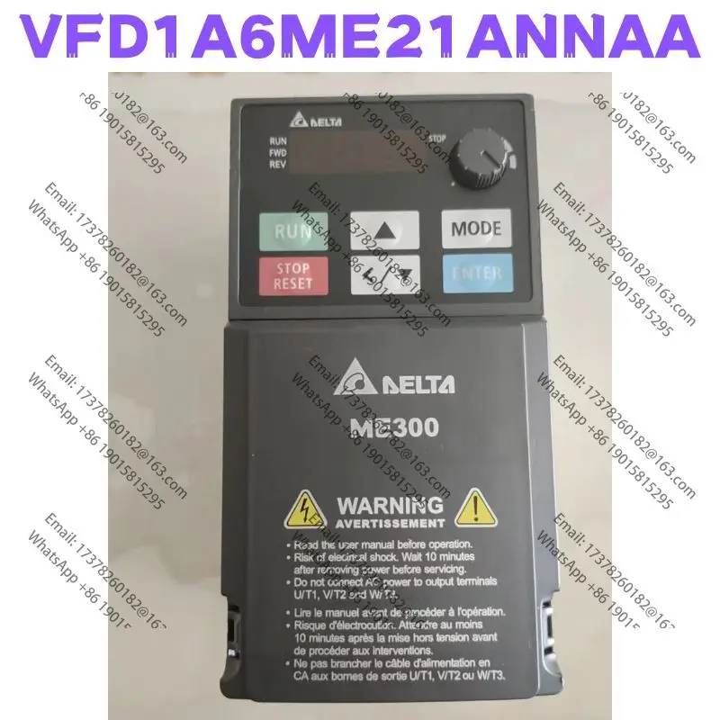 Used Second-hand VFD1A6ME21ANNAA Inverter Tested OK