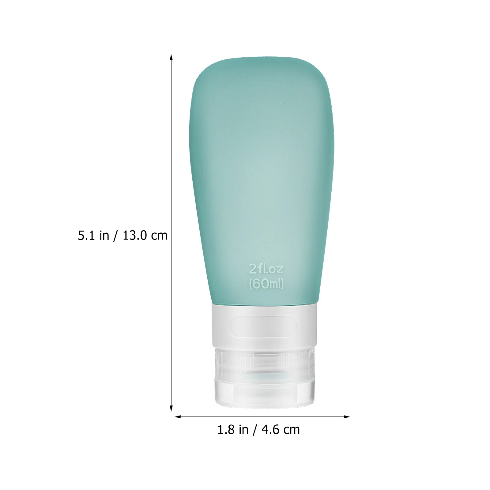 

4 Pcs Bottles Squeezable Empty Toiletries Containers Large Diameter Silicone Material Non Deform Flap Good