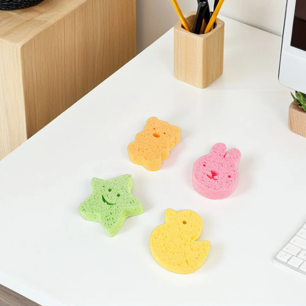 

8Pcs Baby Bath Sponge Soft Natural Wood Pulp Sponge for Newborns Gentle Cleansing Daily Use Bathing Bath Time