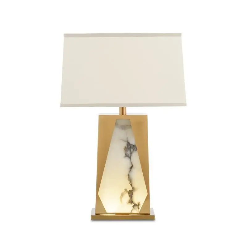 

American creative personality bedroom decoration bedside lamp living room model house villa post-modern natural marble table