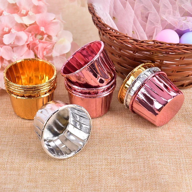 

50pcs Cake Muffin Chocolate Cupcake Liner Baking Cup Cookie Mold Lots Oilproof Cupcake Case Wedding Party Cupcake Wrapper Papier