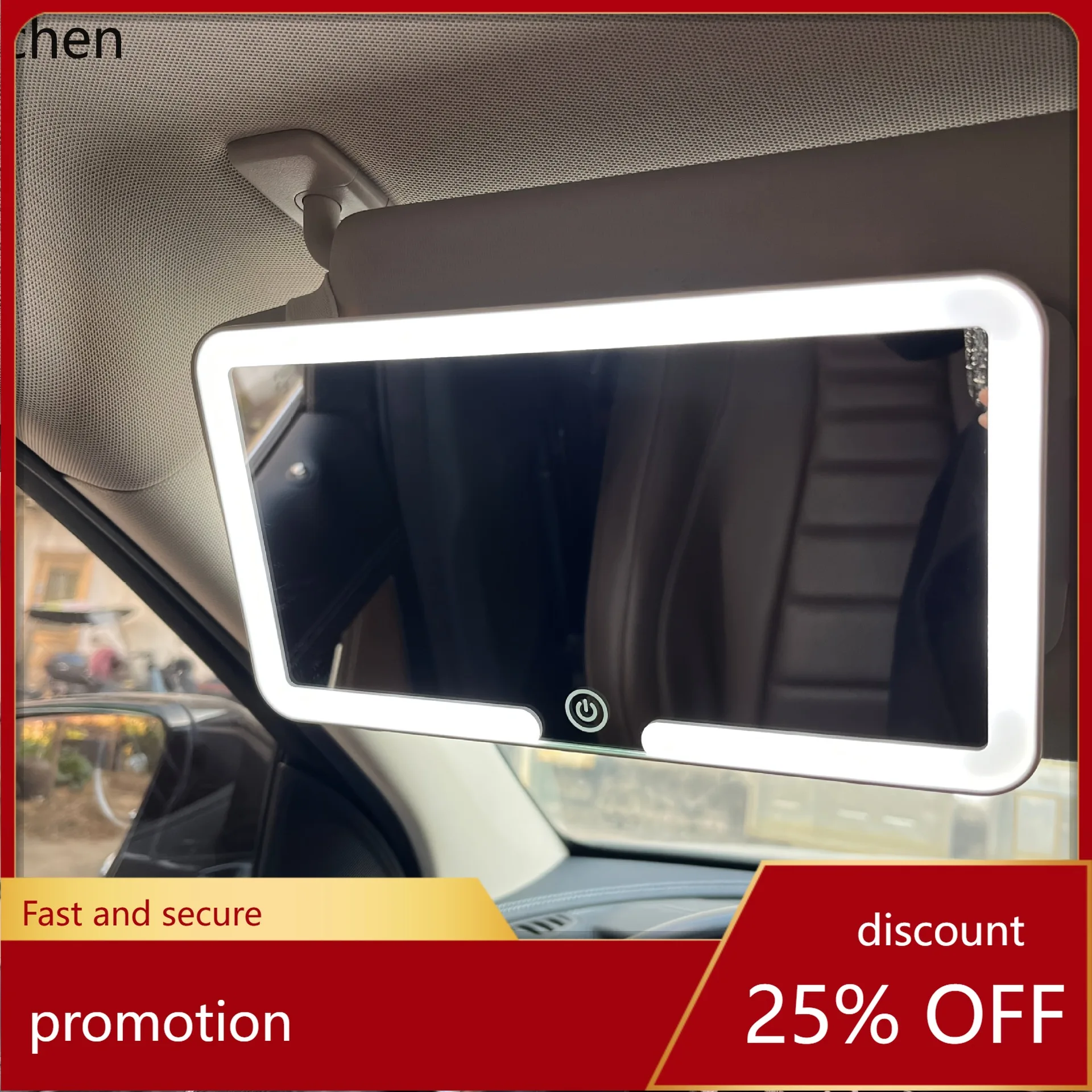 YFY  makeup mirror - car sun visor mirror with 3-level dimming