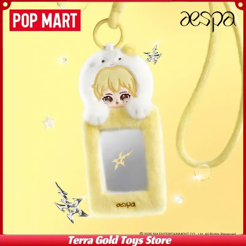 New Pop Mart Aespa Fluffy Club Series Phone Strap Plush Photocard