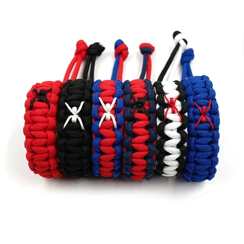 New Spider Series Adjustable Survival Emergency 550 Paracord Bracelet Parachute Cord Bracelet For Camping Hiking Outdoor