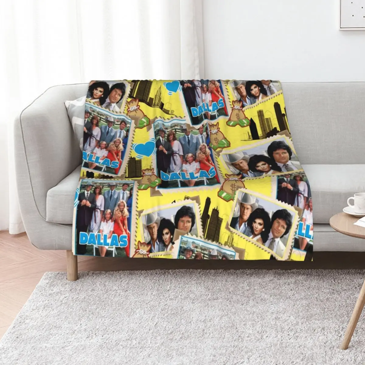 Soap opera Dallas, intrigue money and power, Ewing family Throw Blanket Quilt Blankets For Sofas Soft Soft Plaid Blankets