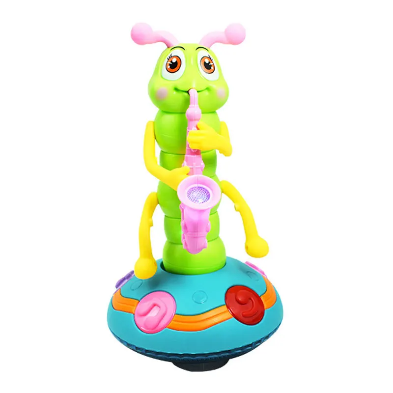 أغنية الموسيقى للأطفال الساكسفون تويستر باغ لعبة خفيفة ملونة عالمية #6