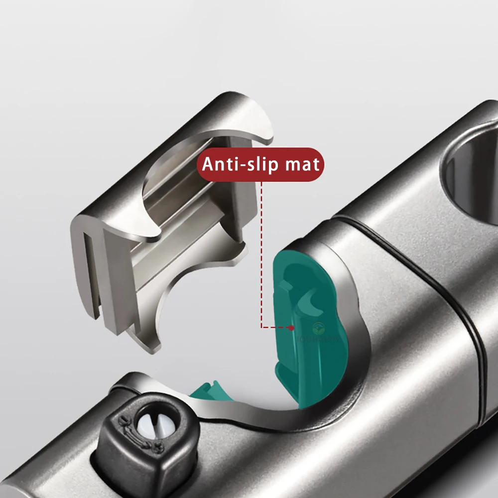 Supporto universale per soffione doccia da 20 ~ 25 mm Barra di scorrimento per doccia in plastica ABS Staffa di supporto per morsetto regolabile Accessori per il bagno