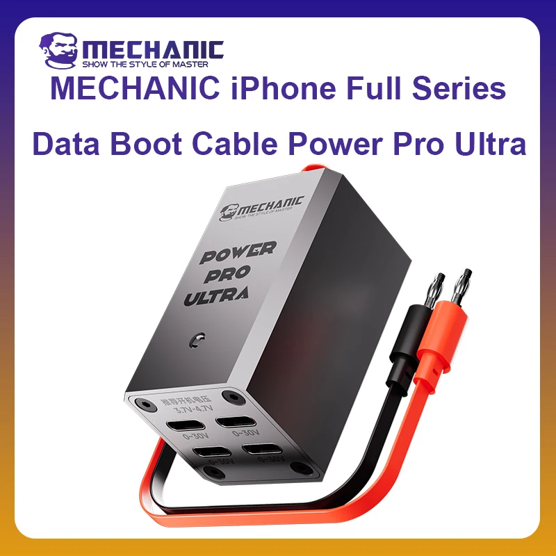 MECHANIC OFFICIAL Power Pro Ultra Boot Cable For Iphone Full Series Battery Activation Detection For Mobile Phone Repair