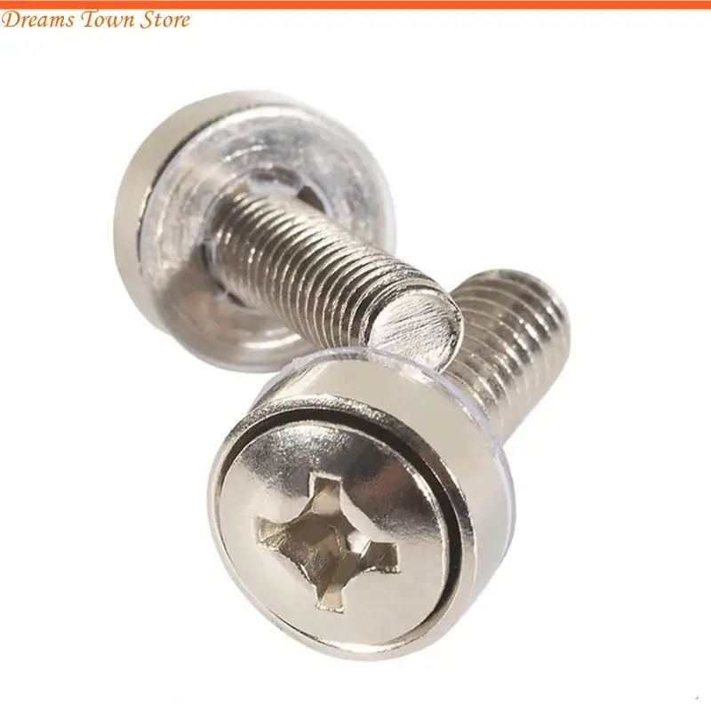 Hx6a verzinkt für -Cabinet -Schrauben Netzwerk Serverschraube Chassis Verdrahtungsrahmen -Rack -Rackhalterschrauben N