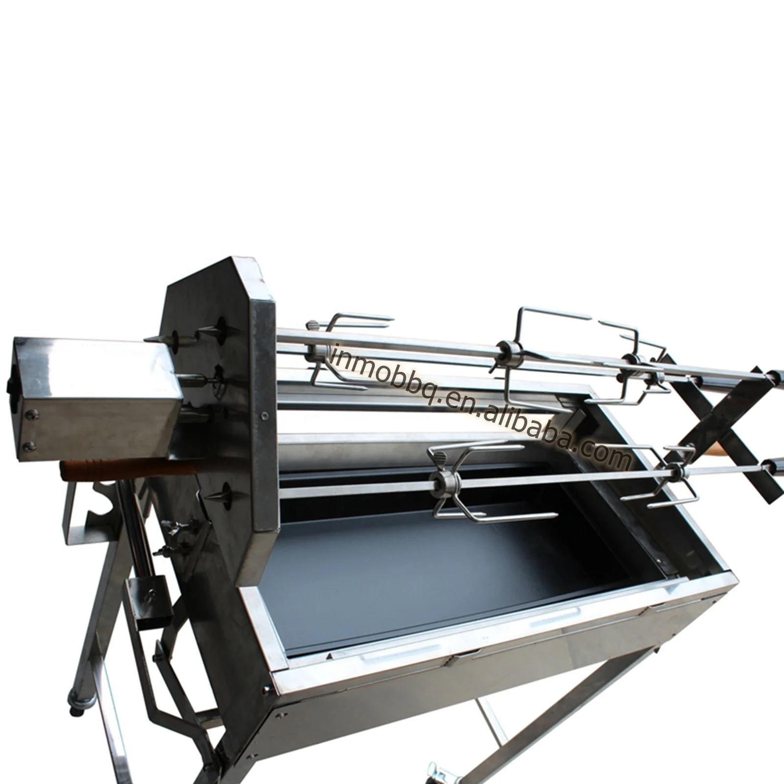 Upgraded NEW Style Cyprus Grill With Height Adjustment Stainless Steel BBQ Spit Rotisserie