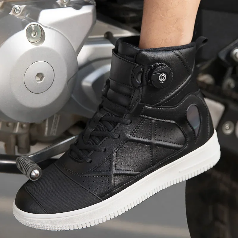 New Motorcycle Riding Shoes Motorcycle Shoes Men and Women Knights Equip Road Racing Casual Boots