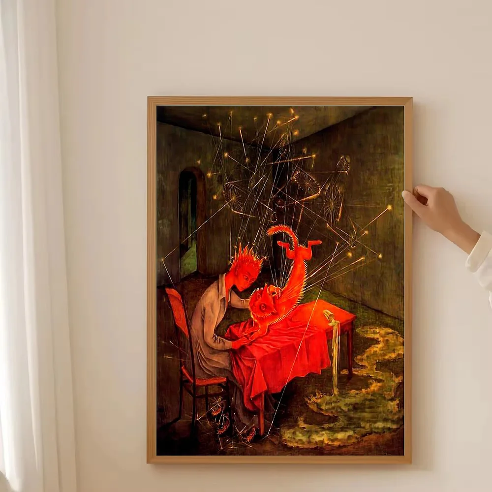 غير المؤطرة خمر قماش جدار الفن القوطية الرعب اللوحة الظلام الأكاديمية ديكور المنزل غرفة الديكور الجمالية غرفة ديكور هدية #3