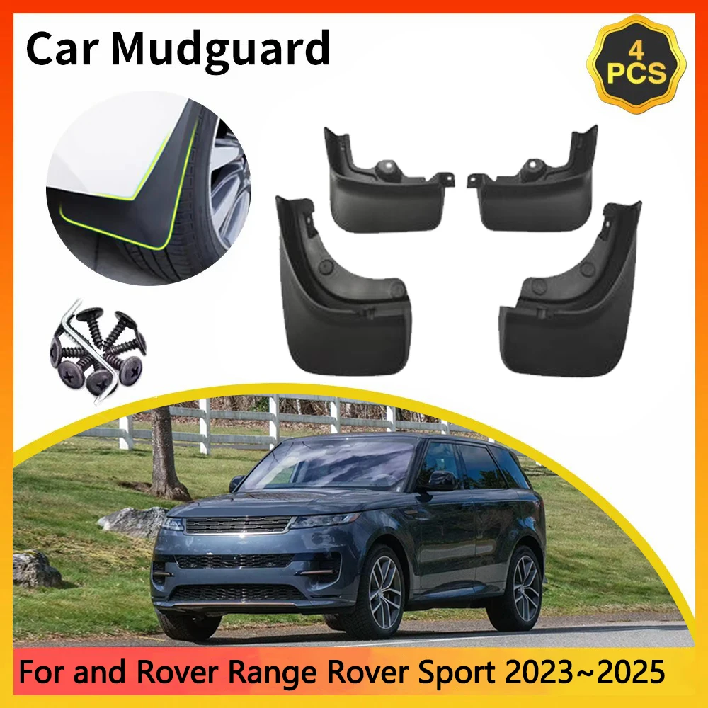 

For Land Rover Range Rover Sport 2023~2025 MK3 3th 360PS 400PS L461 Car Mudguards Mudflap Mudguard Splash Guards Flaps Fender