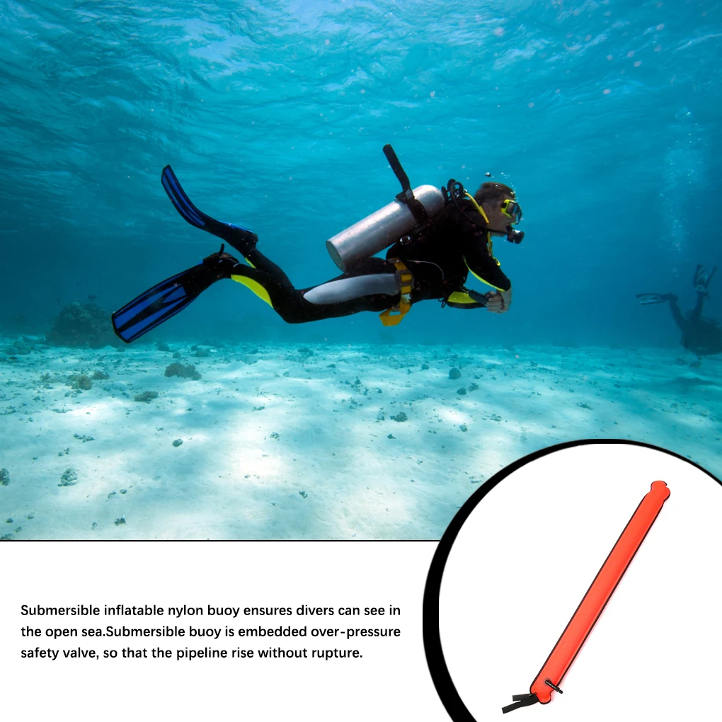 

Buoy Signal Tube Scuba Diving Marker Surface Oral Diver Tools Accessory Safety Nylon Inflatable Supply Accessories