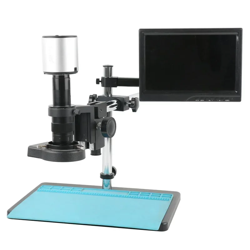 Autofocus SONY IMX334 4K HDMI USB Industrial Measuring Video Microscope Camera U disk Storage + 180x 200x 300x 500x C-MOUNT Lens