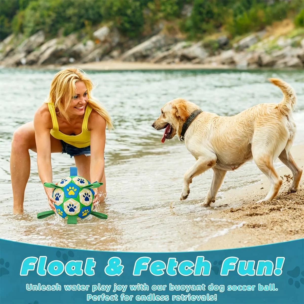 Dog Training Bite-Resistant Soccer Toy Ball Tug of War Interactive Ball Outdoor Medium and Small Dog Pet Supplies view 6