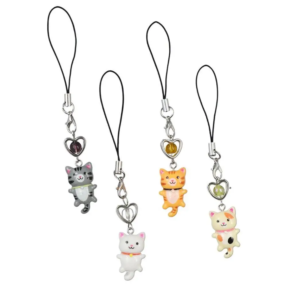 

Cat Pendant Cat Phone Strap Anti Lost Cellphone Chain Y2K Phone Charm Key Ring Cute Phone Lanyard Backpack Ornament