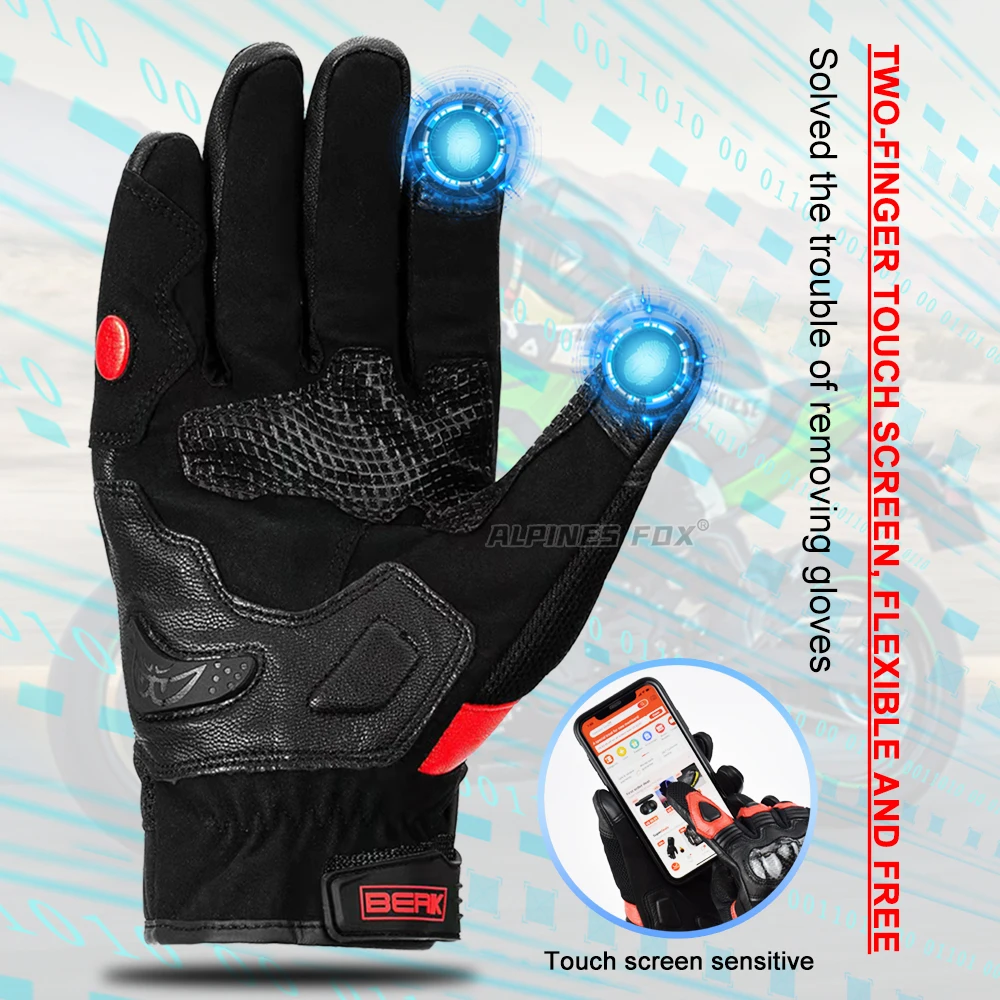 ถุงมือ BERIK ถุงมือหนังแพะสำหร - Cycling Glove Padded บทวิจารณ์และราคา