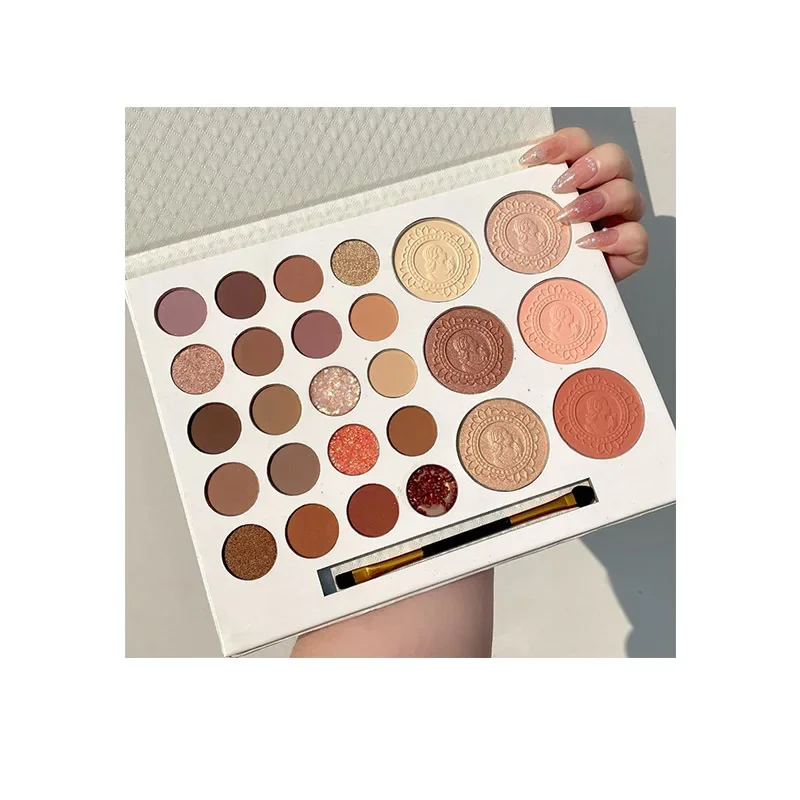 Nouvelle Palette de fard à joues, pigments minéraux, fournitures de maquillage, 8 couleurs, finition poudre soyeuse, Palette de fard à joues de beauté pour fête