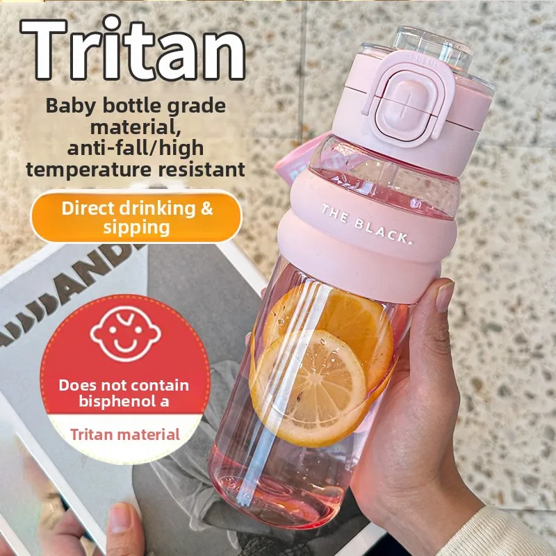 

Летняя термостойкая пластиковая чашка St для мужчин и женщин, спортивная бутылка для воды, портативная удобная чашка большой емкости