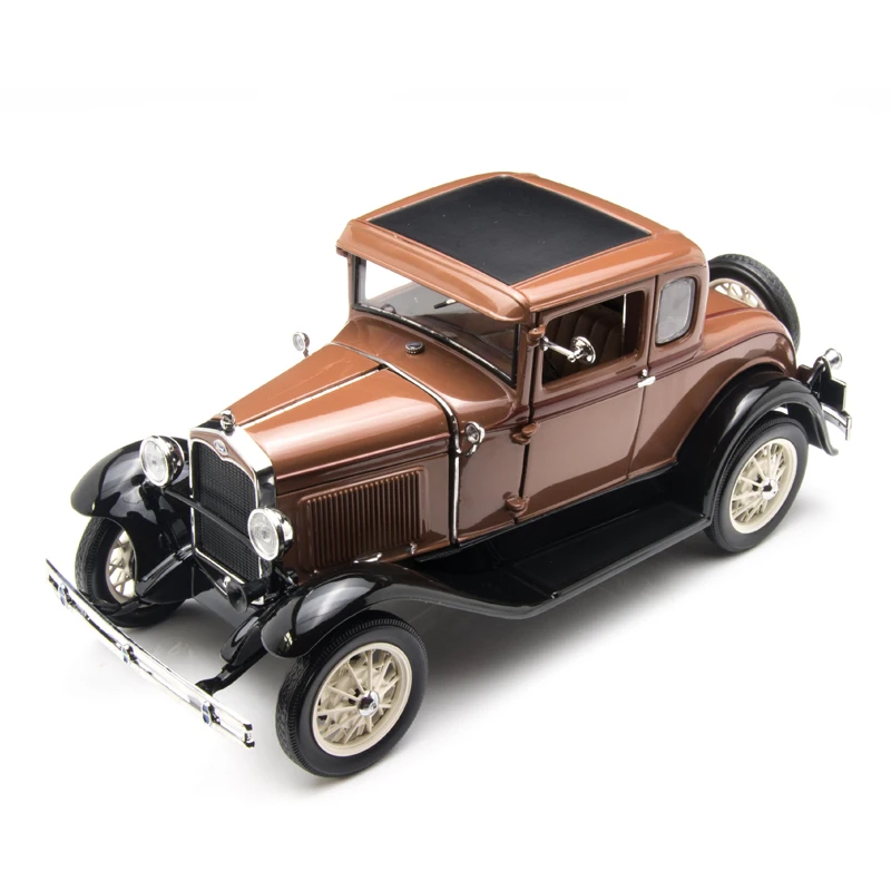1:18 Scale 1931 A Car Model Full-open Door Diecast Alloy Metal Vintage Vehicle Toys Adult Collection Gifts Display Decoration