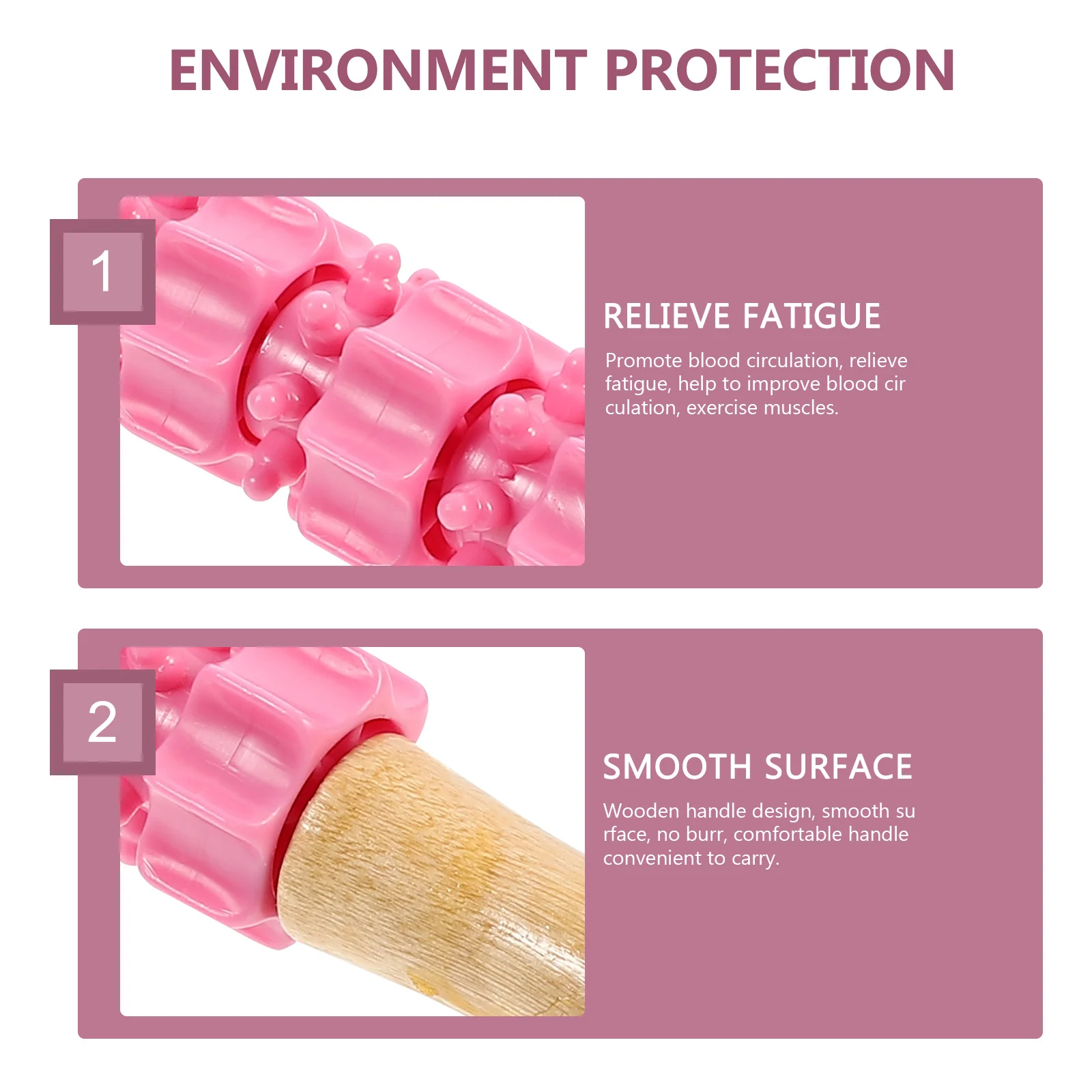 

1Pcs Massage Roller Stick Multifunctional Muscle Roller for Legs Arms Portable Manual Massager Ideal for Work Travel Home Use