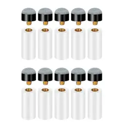 Cue Tips For Pool 10pcs Pool Cue Screw Tips Pool Cue Accessory Set Billiard Cue Screw Tips For Billiards Hall Billiards Club