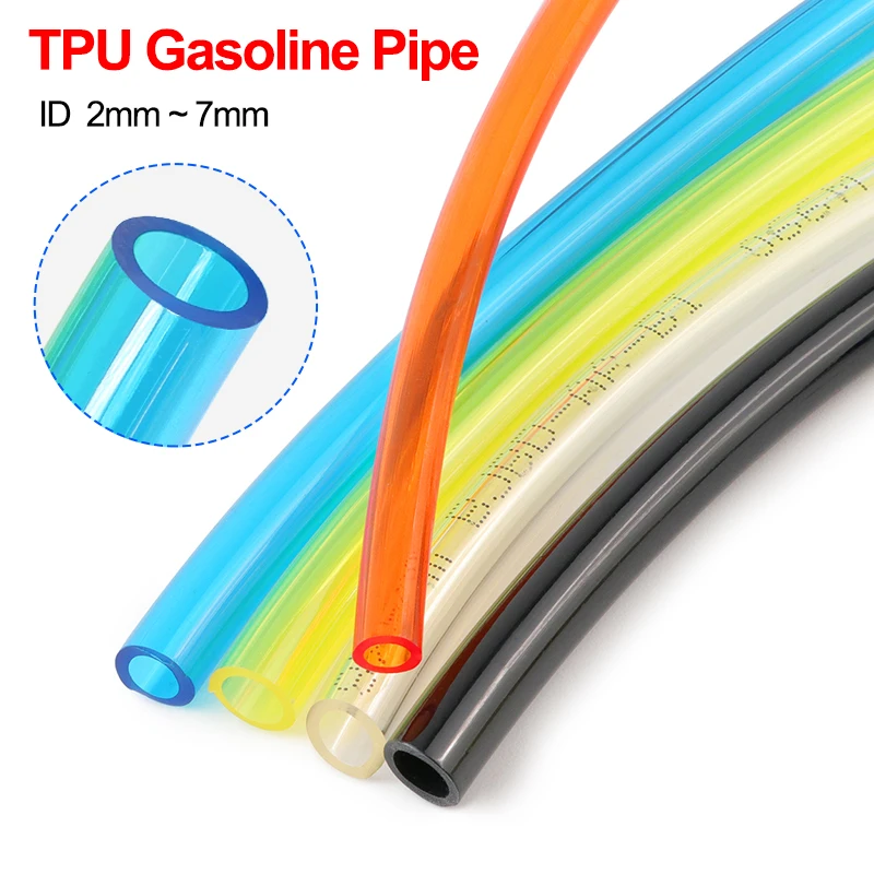 3/5/10m TPU Fuel Hose 2x3.5/2.5x5/3x5/3x6/4x6/5x8/6x8/7x10mm Oil Resistant Tube for Motorcycle Car Chainsaw Blower Petrol Pipe