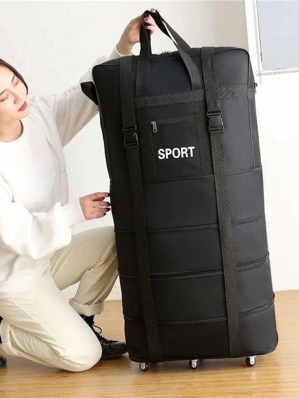 大容量メンズバックパックバッグ、厳選された航空旅行用荷物バッグ、仕事用スライド収納バッグ付き、シンプルなデザイン