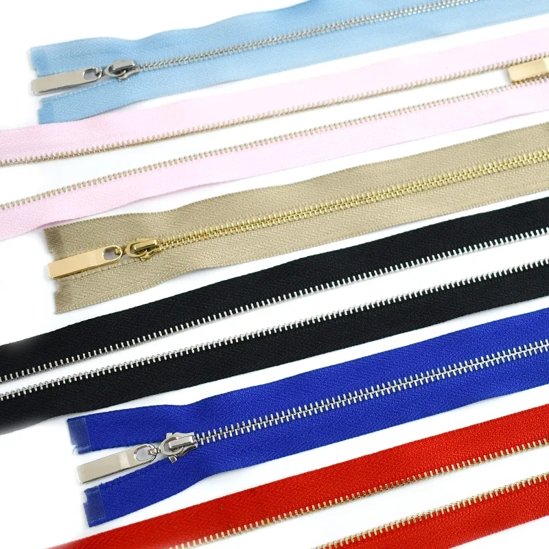 

5Pcs Meetee 15-70cm 3# Sewing Metal Zippers for Bag Clothes Pants Zip Pocket Wallet Zipper Repair Kits DIY Garment Accessories