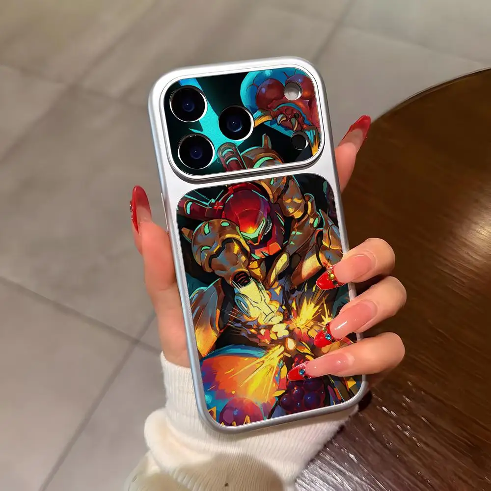 Metroid P-Prime Phone Case For IPhone 17 Pro Max 16 15 14 12 13 11 Plus Silver PU Leather Case view 2