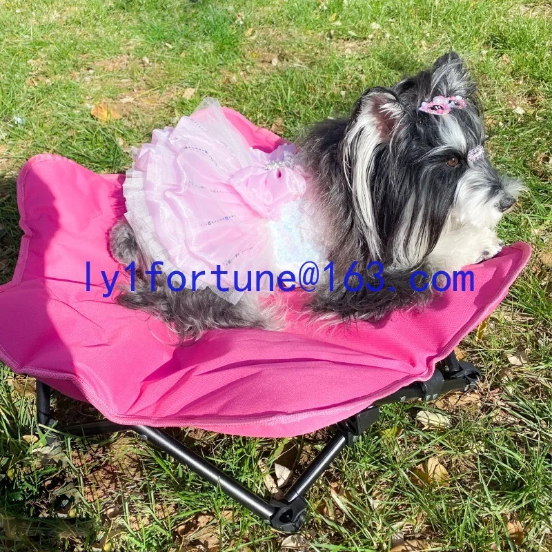 Pet bed autumn and winter padded warm folding portable anti-grab wear-resistant off the ground moisture-proof