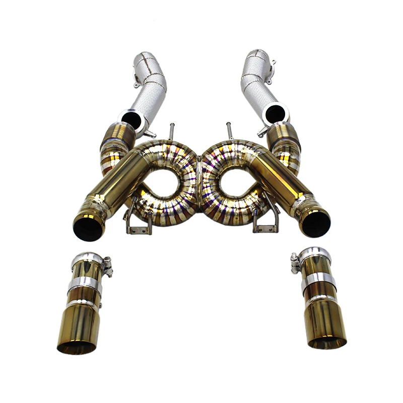 Titanium Exhaust Pipe System For Mclaren 720s 4.0 2017-2019 Titanium Catback Exhaust Pipe Performance Race Full Exhaust System