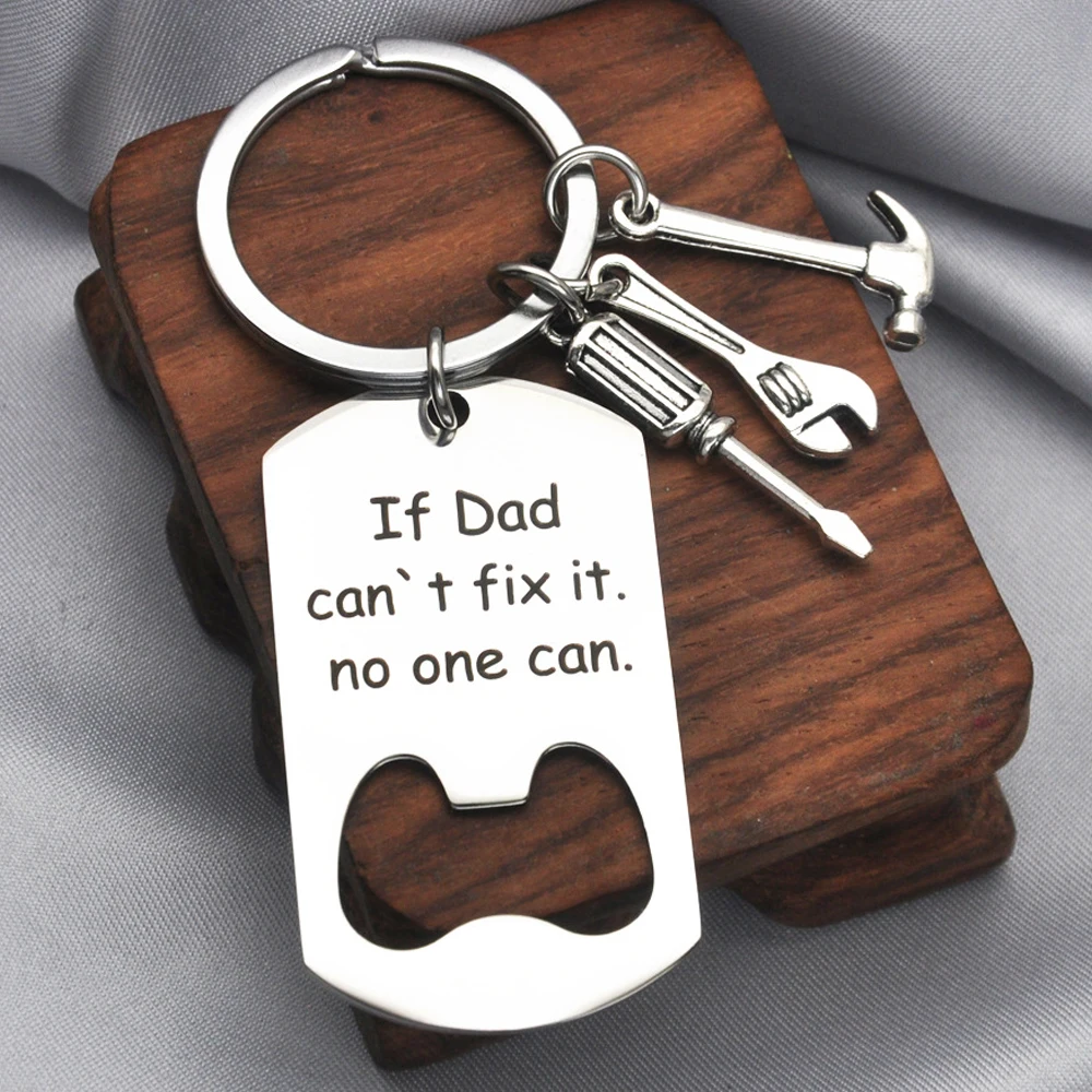 Keychain For Father Gifts   If Dad Can't Fix It, No One Can   For Father's Day Gifts